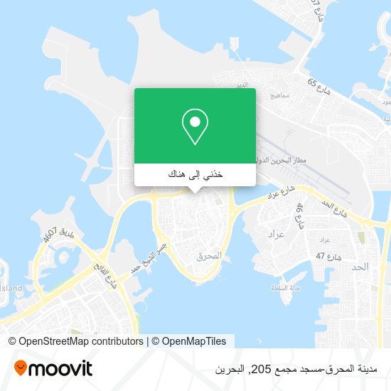 خريطة مدينة المحرق-مسجد مجمع 205
