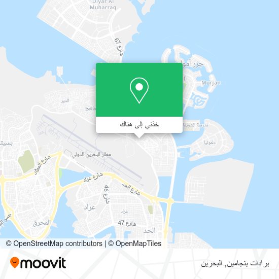 خريطة برادات بنجامين
