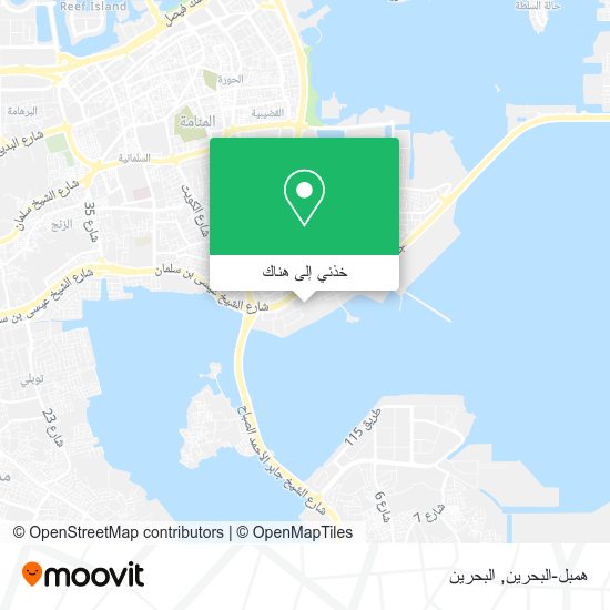 خريطة همبل-البحرين