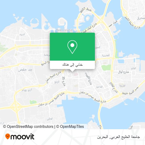 خريطة جامعة الخليج العربي