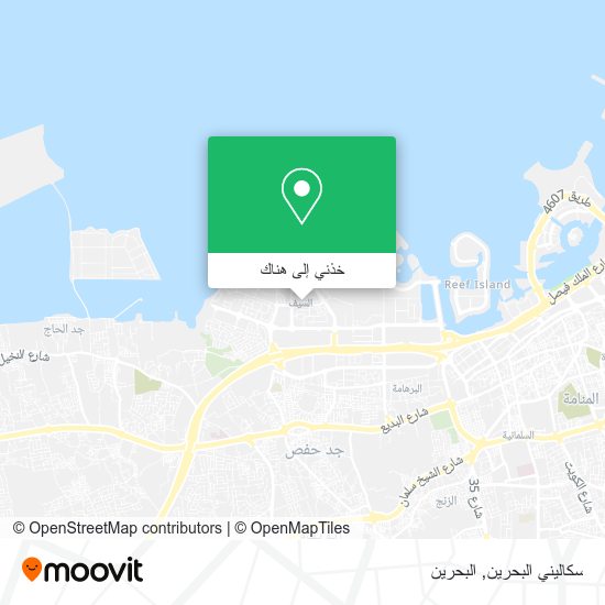 خريطة سكاليني البحرين