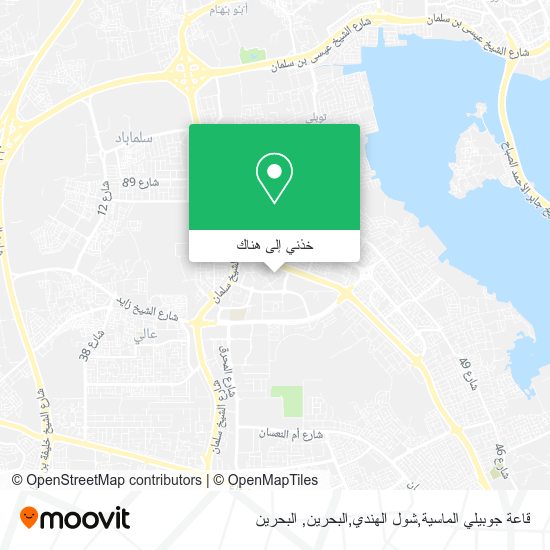 خريطة قاعة جوبيلي الماسية,شول الهندي,البحرين