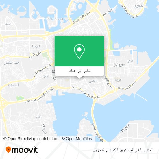 خريطة المكتب الفني لصندوق الكويت