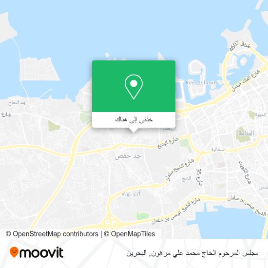 خريطة مجلس المرحوم الحاج محمد علي مرهون