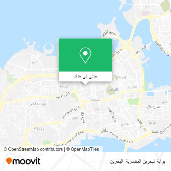 خريطة بوابة البحرين المتساوية