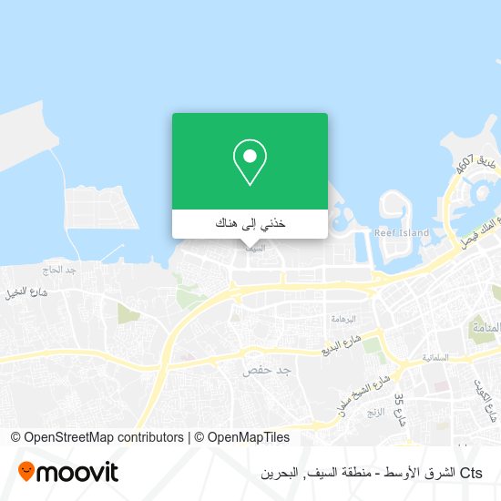 خريطة Cts الشرق الأوسط - منطقة السيف