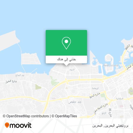 خريطة بروتيفيتي البحرين
