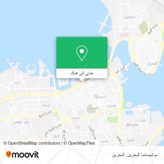 خريطة سوشيسامبا البحرين