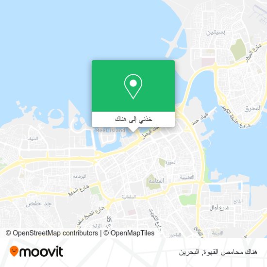 خريطة هناك محامص القهوة