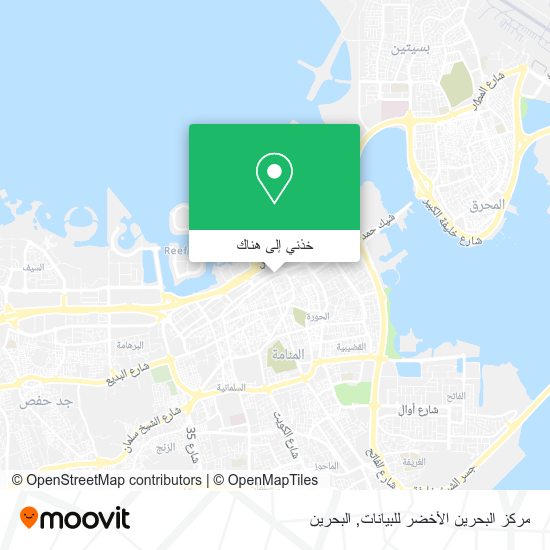 خريطة مركز البحرين الأخضر للبيانات