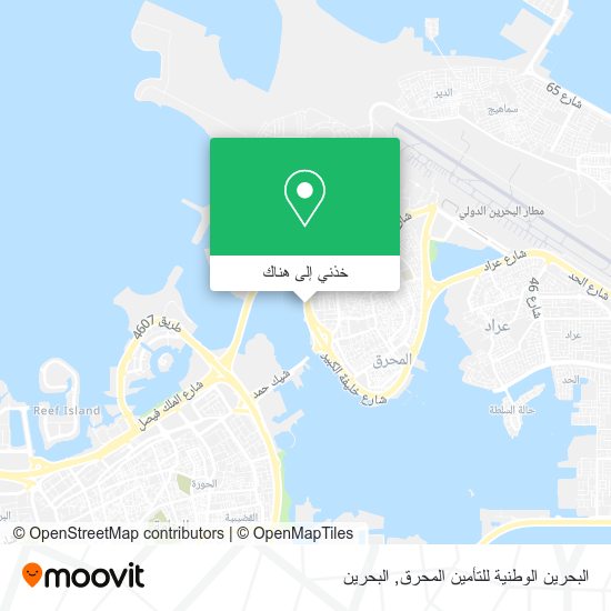 خريطة البحرين الوطنية للتأمين المحرق