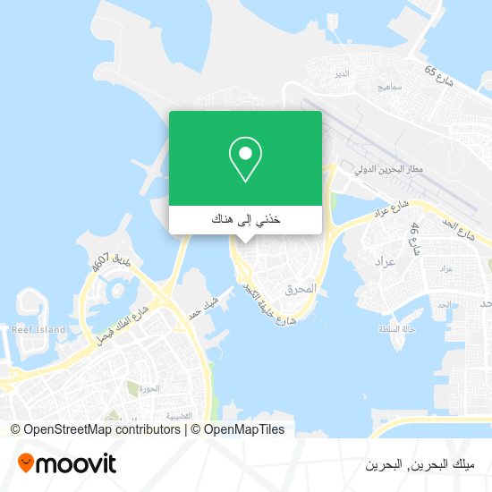 خريطة ميلك البحرين