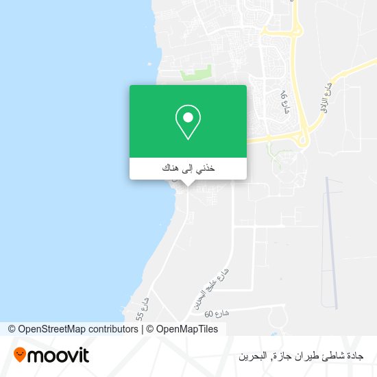 خريطة جادة شاطئ طيران جازة