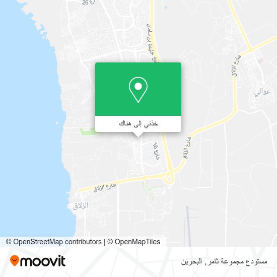 خريطة مستودع مجموعة ثامر