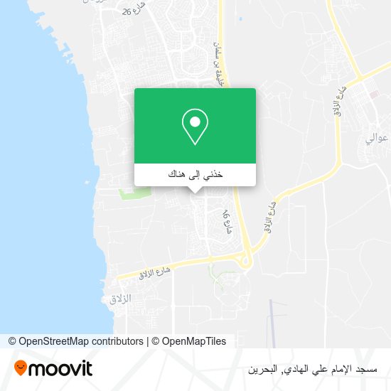 خريطة مسجد الإمام علي الهادي