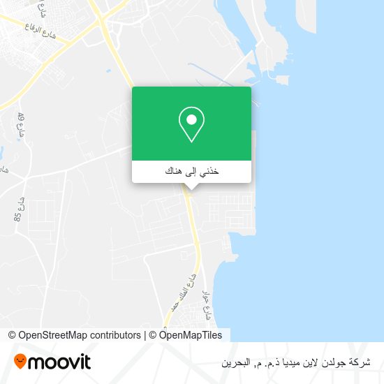 خريطة شركة جولدن لاين ميديا ذ.م. م