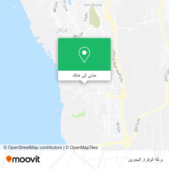 خريطة بركة الوفرة