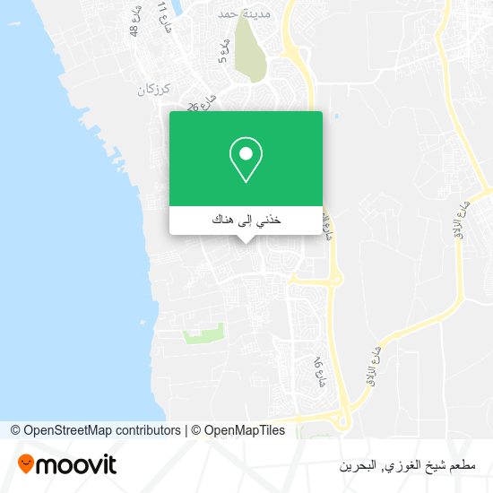 خريطة مطعم شيخ الغوزي