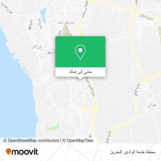 خريطة محطة خدمة الوادي