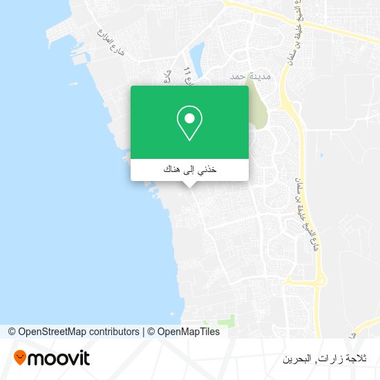 خريطة ثلاجة زارات