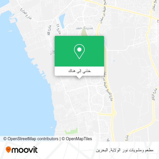 خريطة مطعم ومشويات نور الولاية