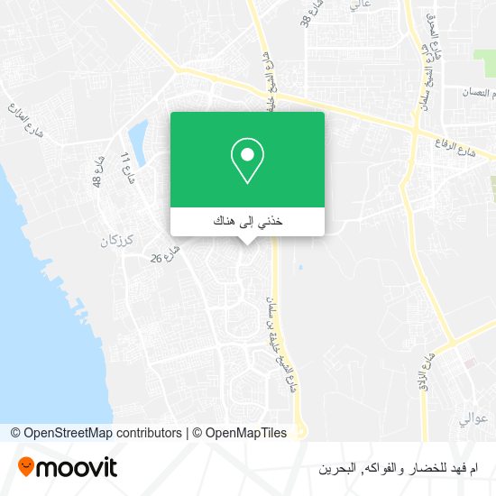 خريطة ام فهد للخضار والفواكه