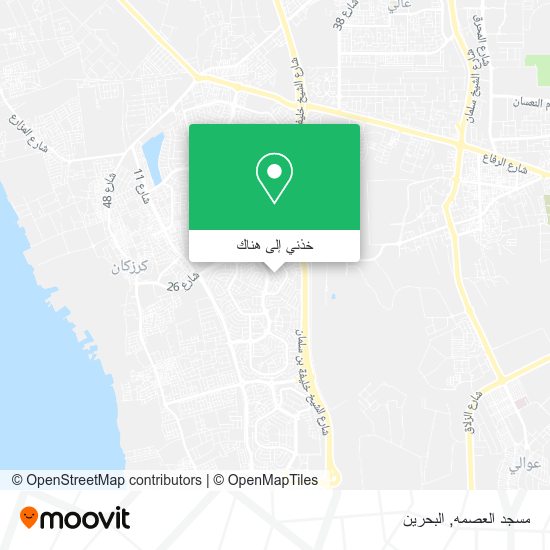 خريطة مسجد العصمه