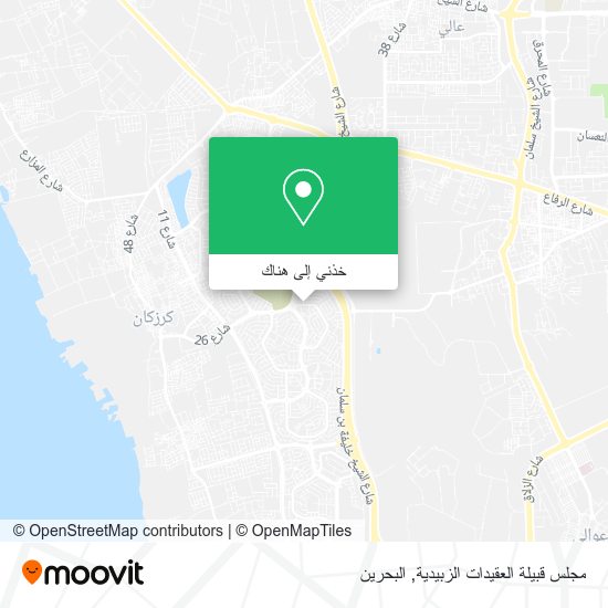 خريطة مجلس قبيلة العقيدات الزبيدية