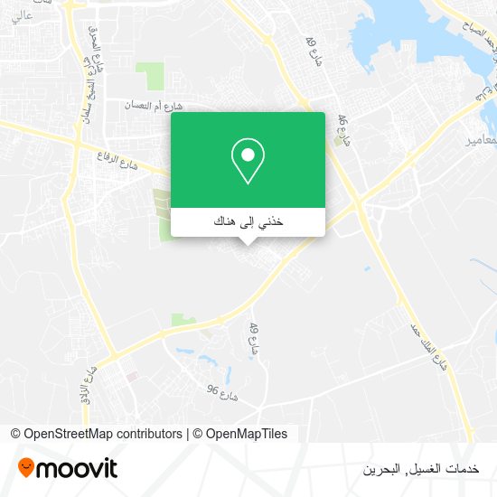 خريطة خدمات الغسيل