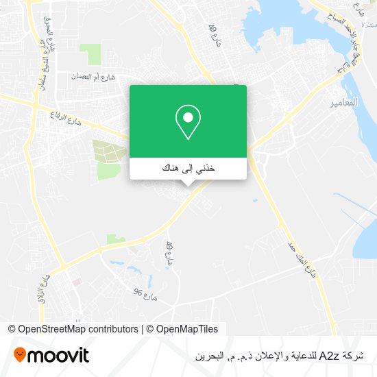 خريطة شركة A2z للدعاية والإعلان ذ.م. م