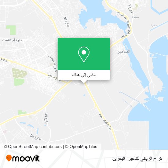 خريطة كراج الزياني للتأجير
