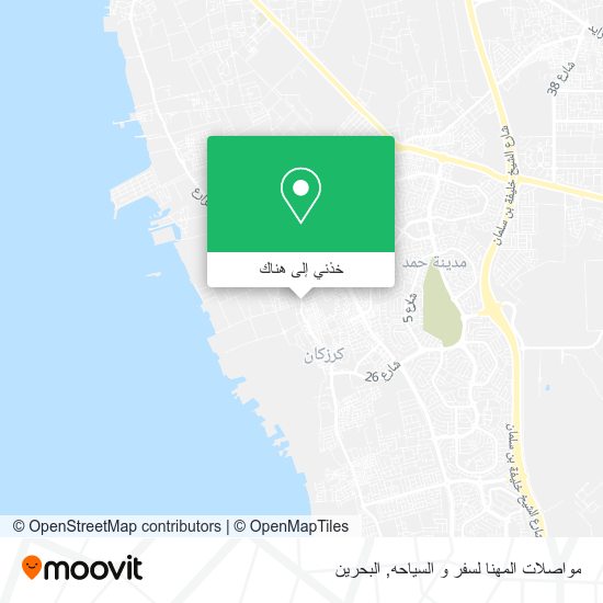 خريطة مواصلات المهنا لسفر و السياحه
