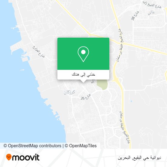 خريطة ديوانية حي البقيع