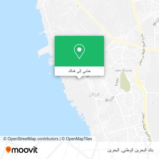 خريطة بنك البحرين الوطني