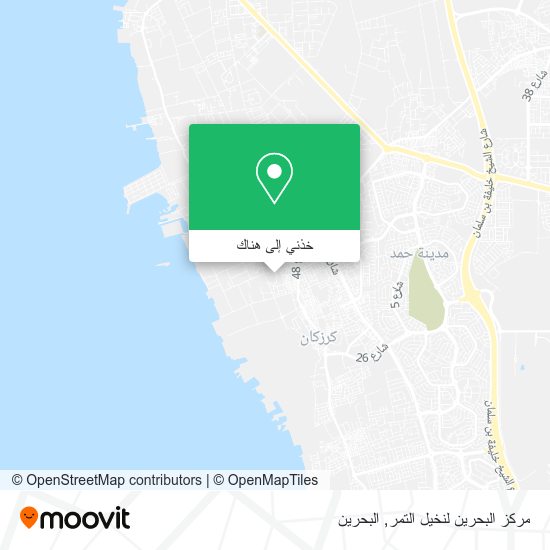 خريطة مركز البحرين لنخيل التمر