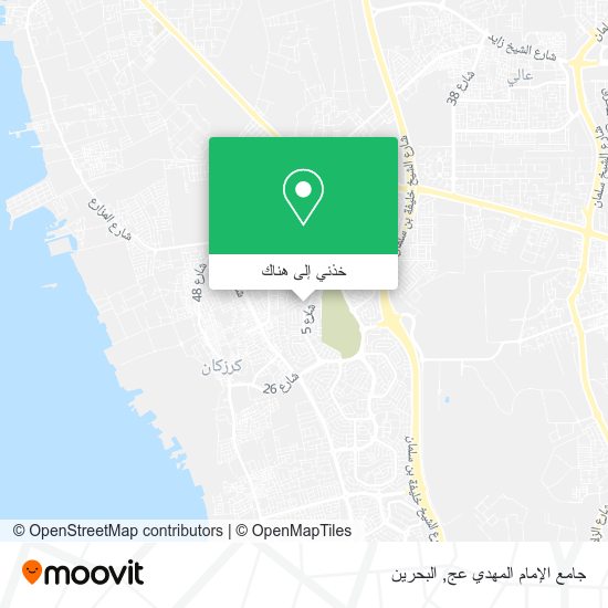 خريطة جامع الإمام المهدي عج