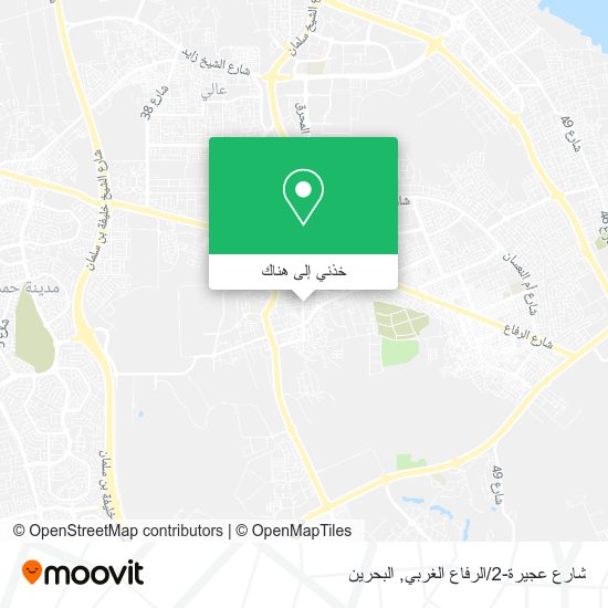 خريطة شارع عجيرة-2/الرفاع الغربي