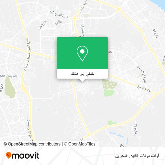خريطة أونت دونات كافيه