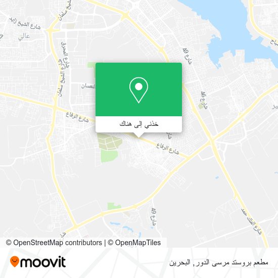 خريطة مطعم بروستد مرسى الدور