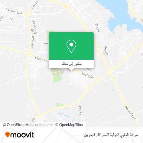 خريطة شركة الخليج الدولية للصرافة