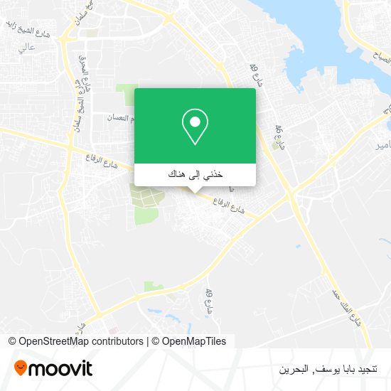 خريطة تنجيد بابا يوسف