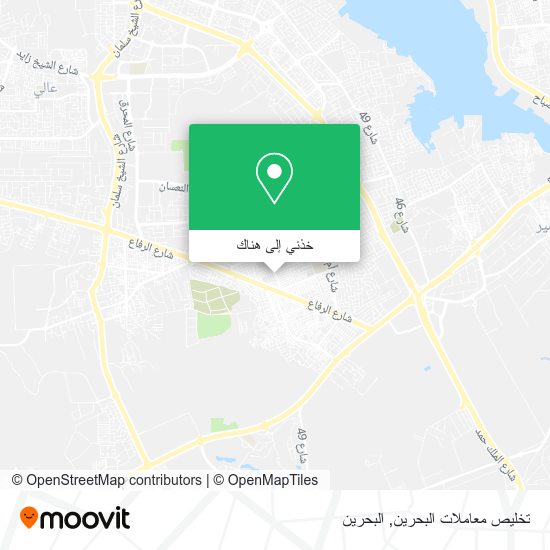 خريطة تخليص معاملات البحرين