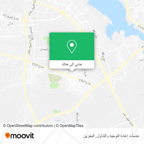 خريطة خدمات إعادة التوجيه والتداول