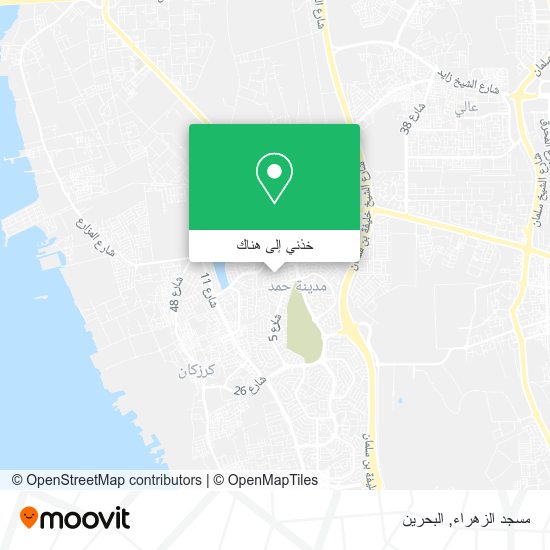 خريطة مسجد الزهراء