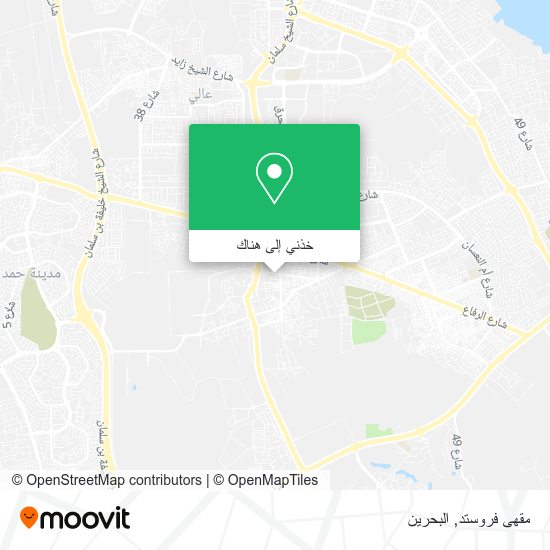 خريطة مقهى فروستد