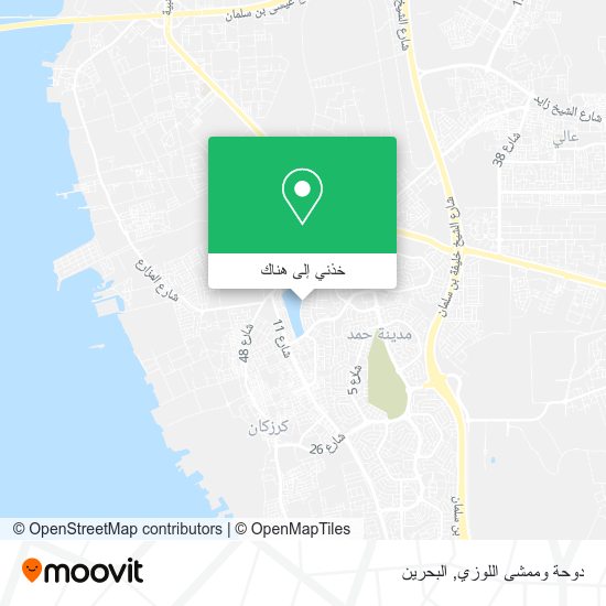 خريطة دوحة وممشى اللوزي