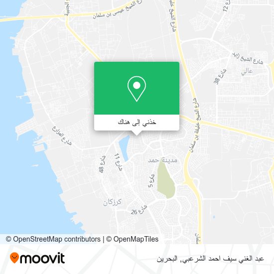 خريطة عبد الغني سيف احمد الشرعبي