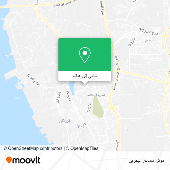 خريطة موتو أسماك