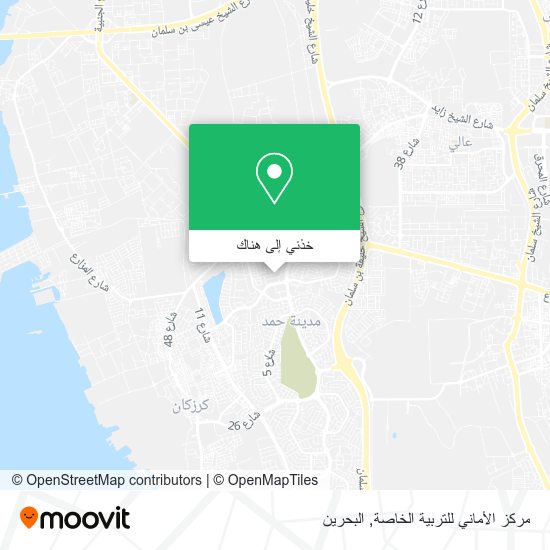 خريطة مركز الأماني للتربية الخاصة