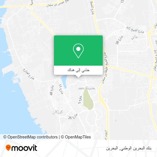 خريطة بنك البحرين الوطني